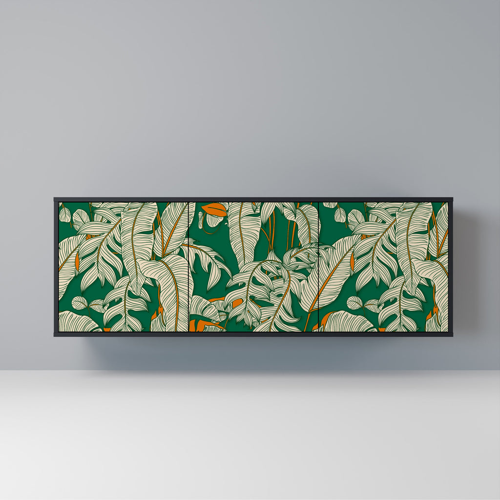 Buffet 3 portes VERDANT PLEASURES finition noire