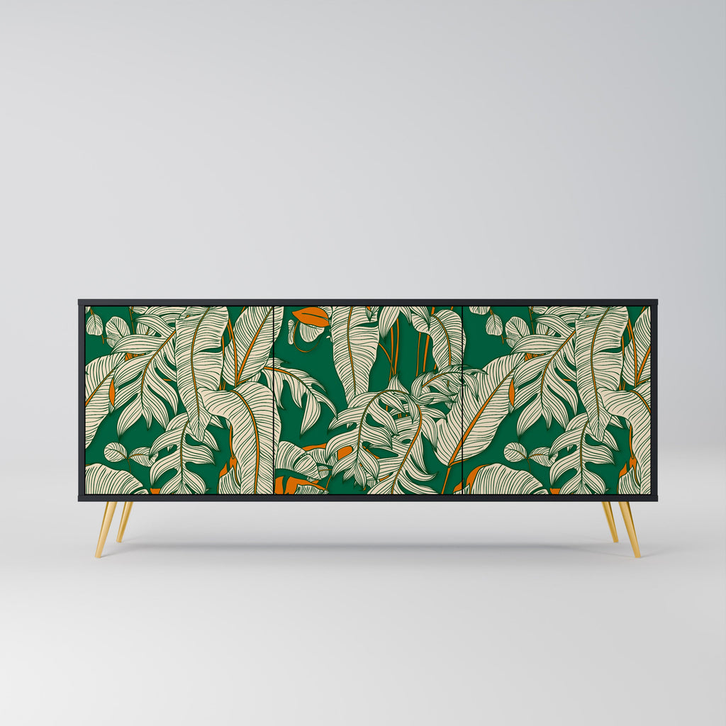 Buffet 3 portes VERDANT PLEASURES finition noire