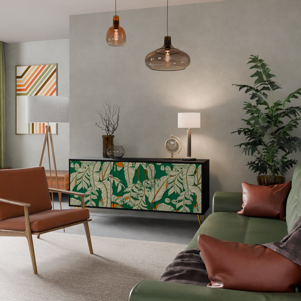 Buffet 3 portes VERDANT PLEASURES finition noire