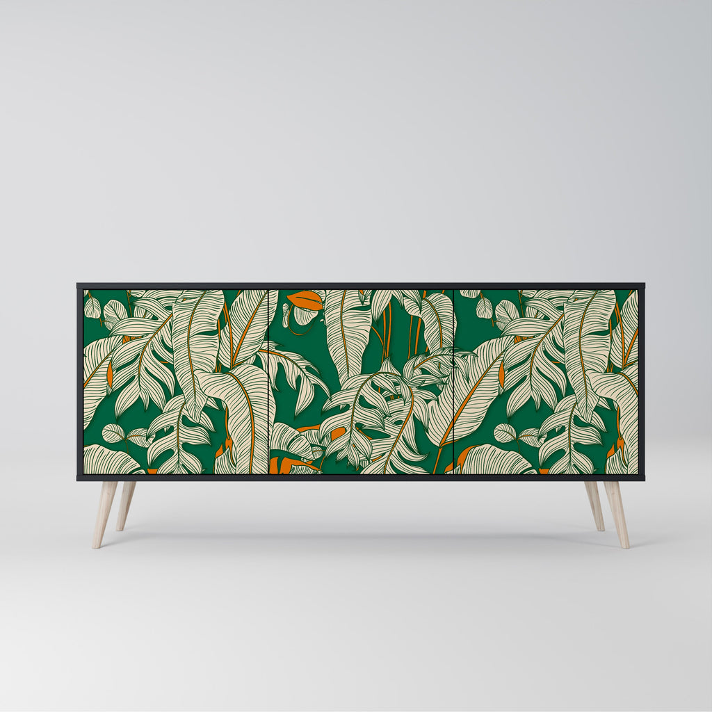 Buffet 3 portes VERDANT PLEASURES finition noire