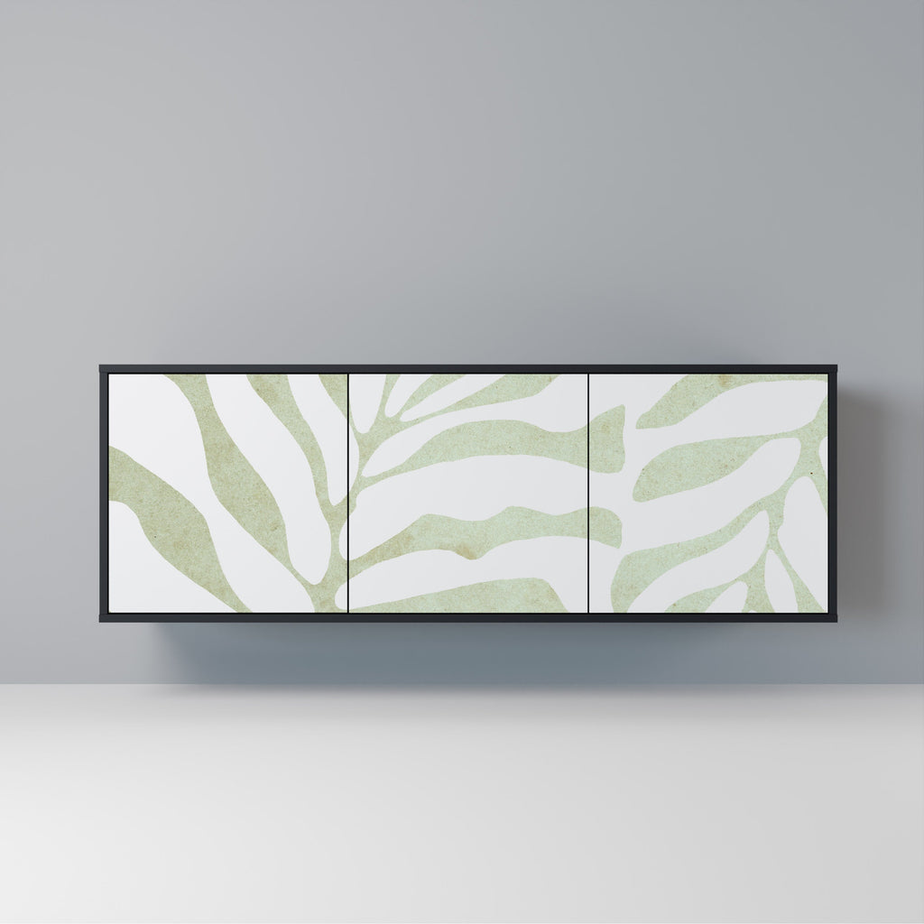 Buffet 3 portes BOTANICAL SPARK finition noire