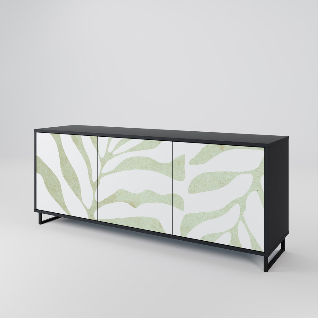 Buffet 3 portes BOTANICAL SPARK finition noire
