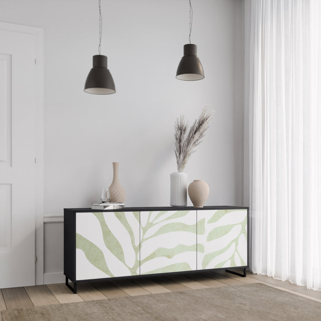 Buffet 3 portes BOTANICAL SPARK finition noire