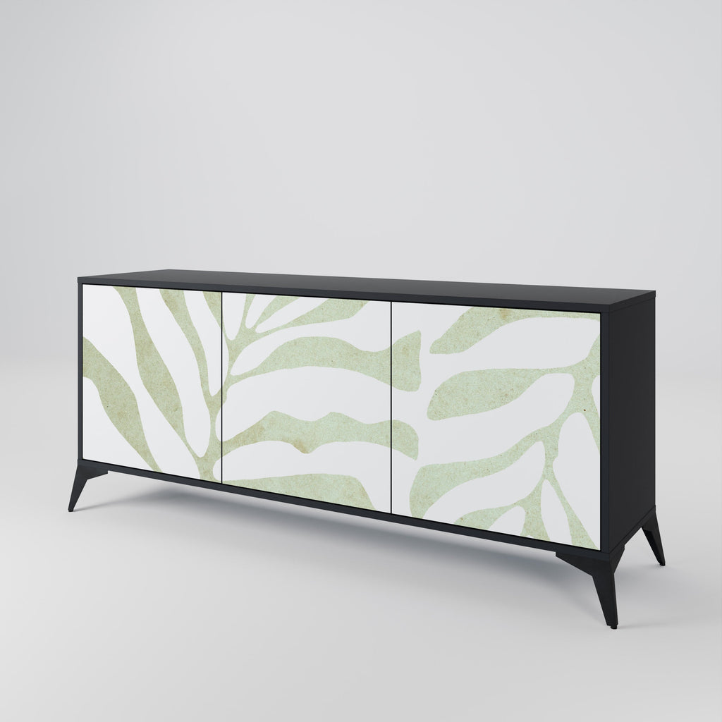 Buffet 3 portes BOTANICAL SPARK finition noire