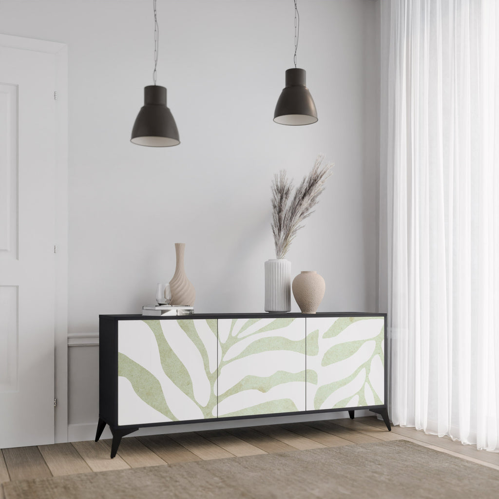 Buffet 3 portes BOTANICAL SPARK finition noire