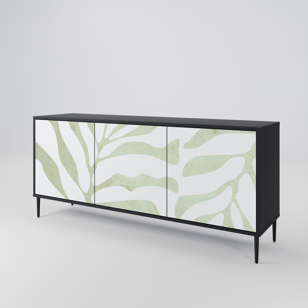 Buffet 3 portes BOTANICAL SPARK finition noire