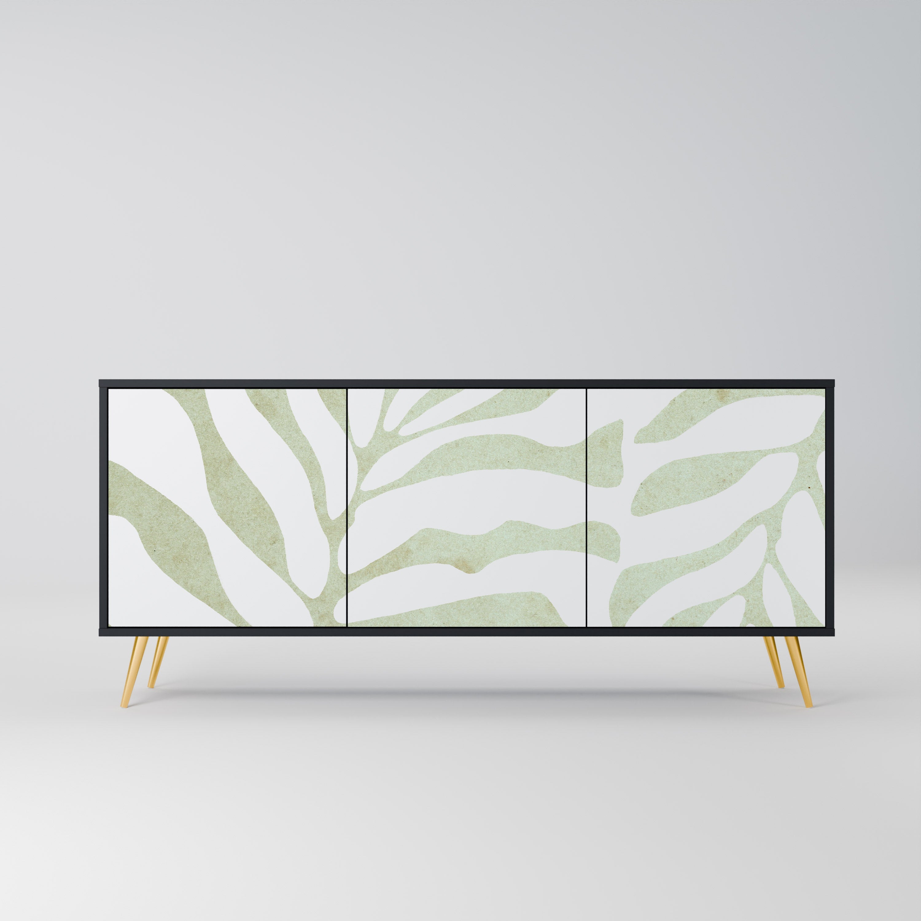 Buffet 3 portes BOTANICAL SPARK finition noire