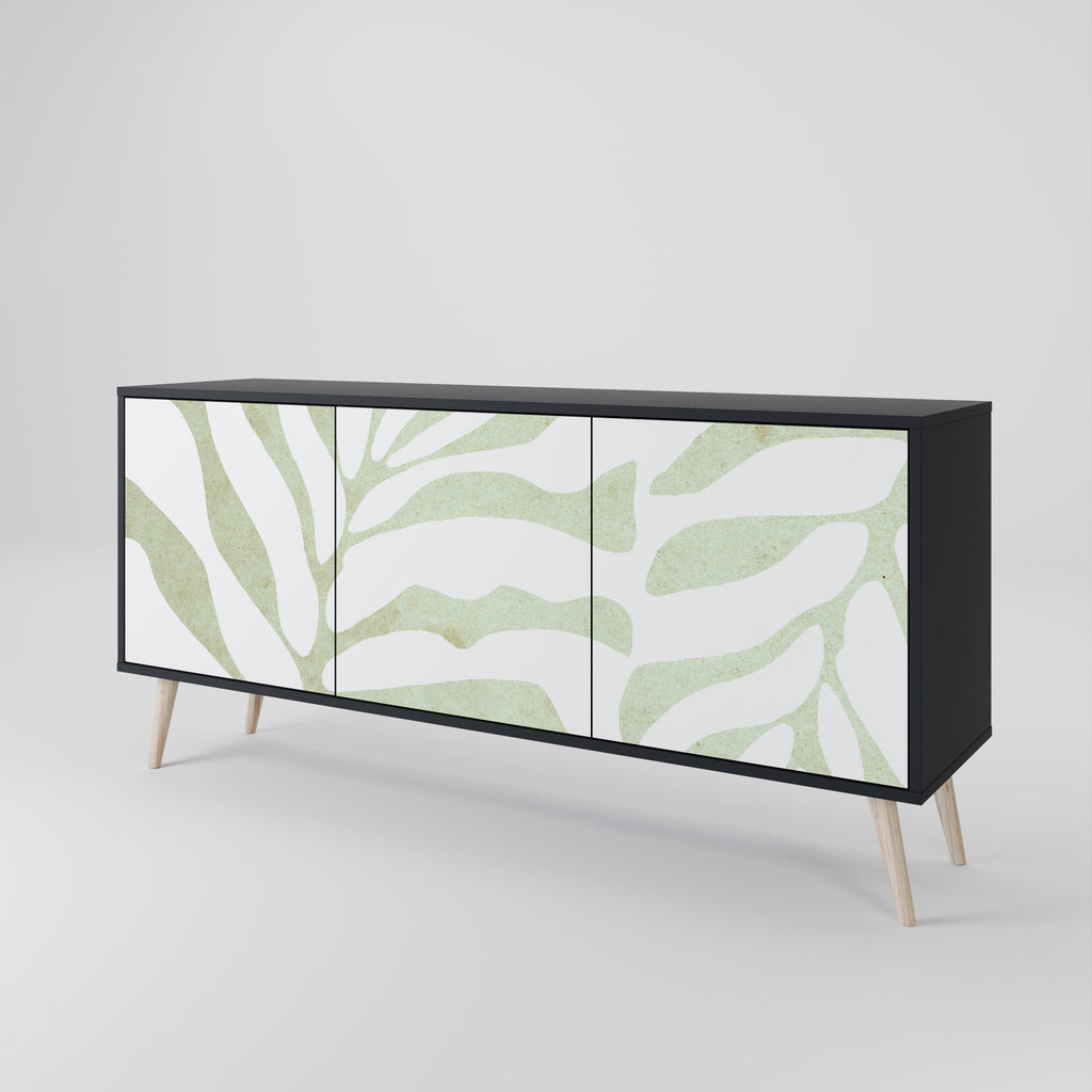 Buffet 3 portes BOTANICAL SPARK finition noire