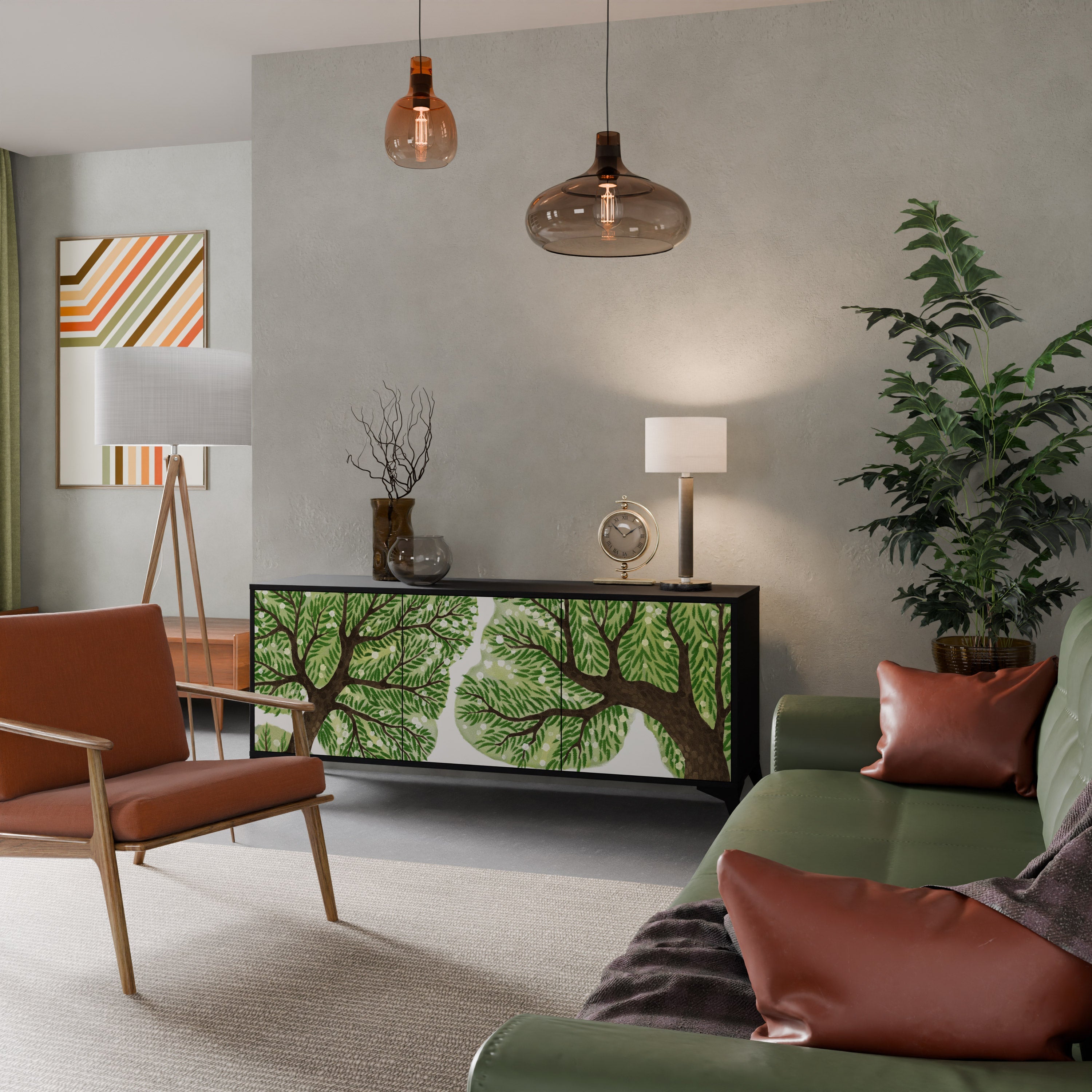 Buffet 3 portes WILDERNESS DASH en finition noire