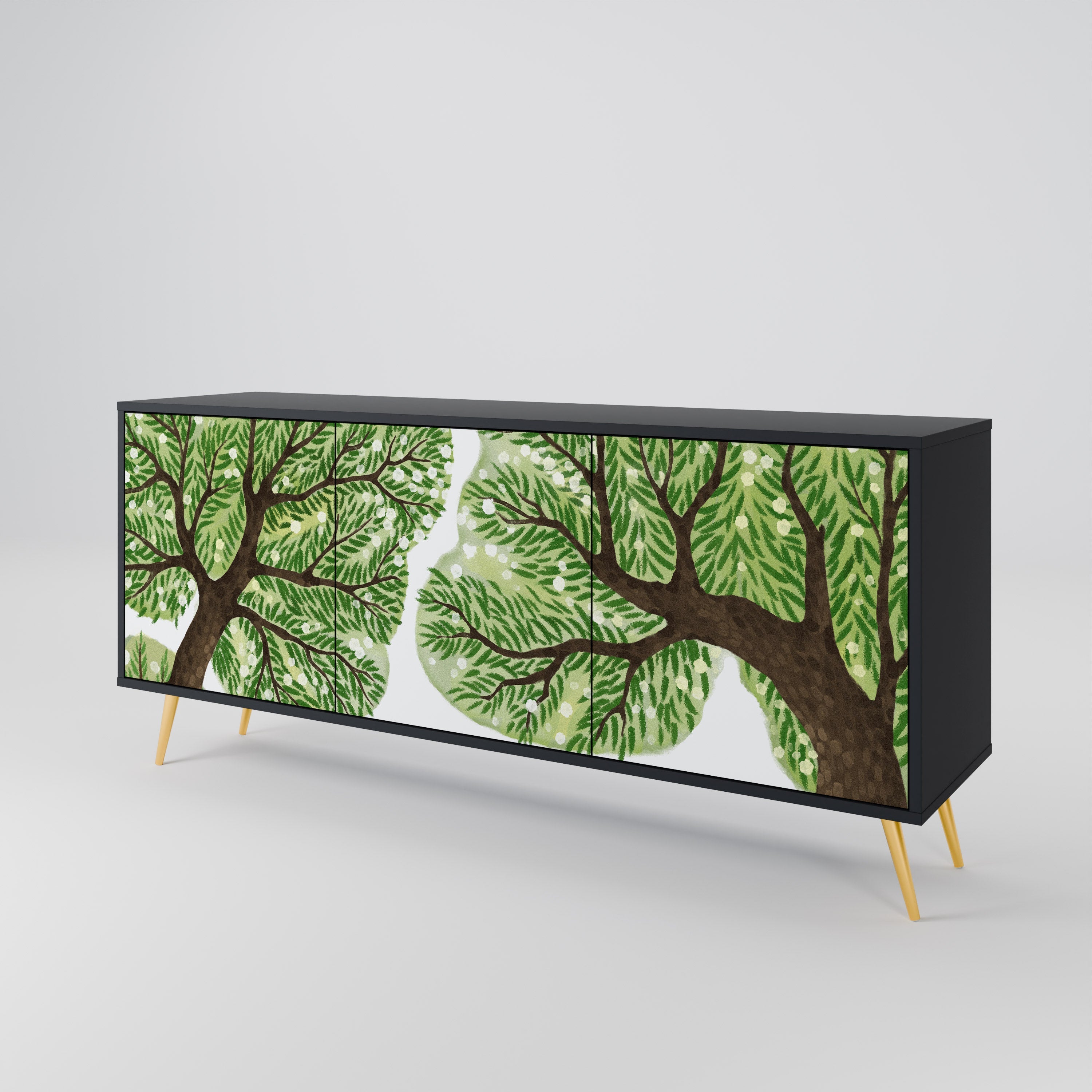 Buffet 3 portes WILDERNESS DASH en finition noire