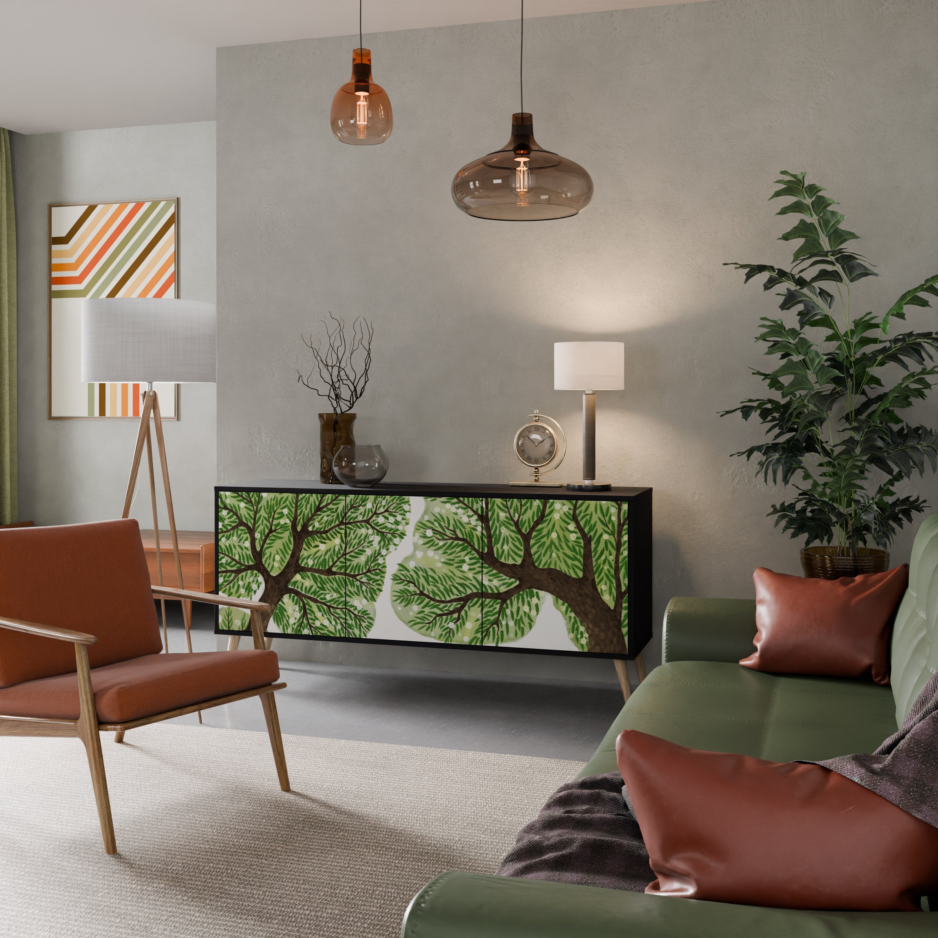 Buffet 3 portes WILDERNESS DASH en finition noire