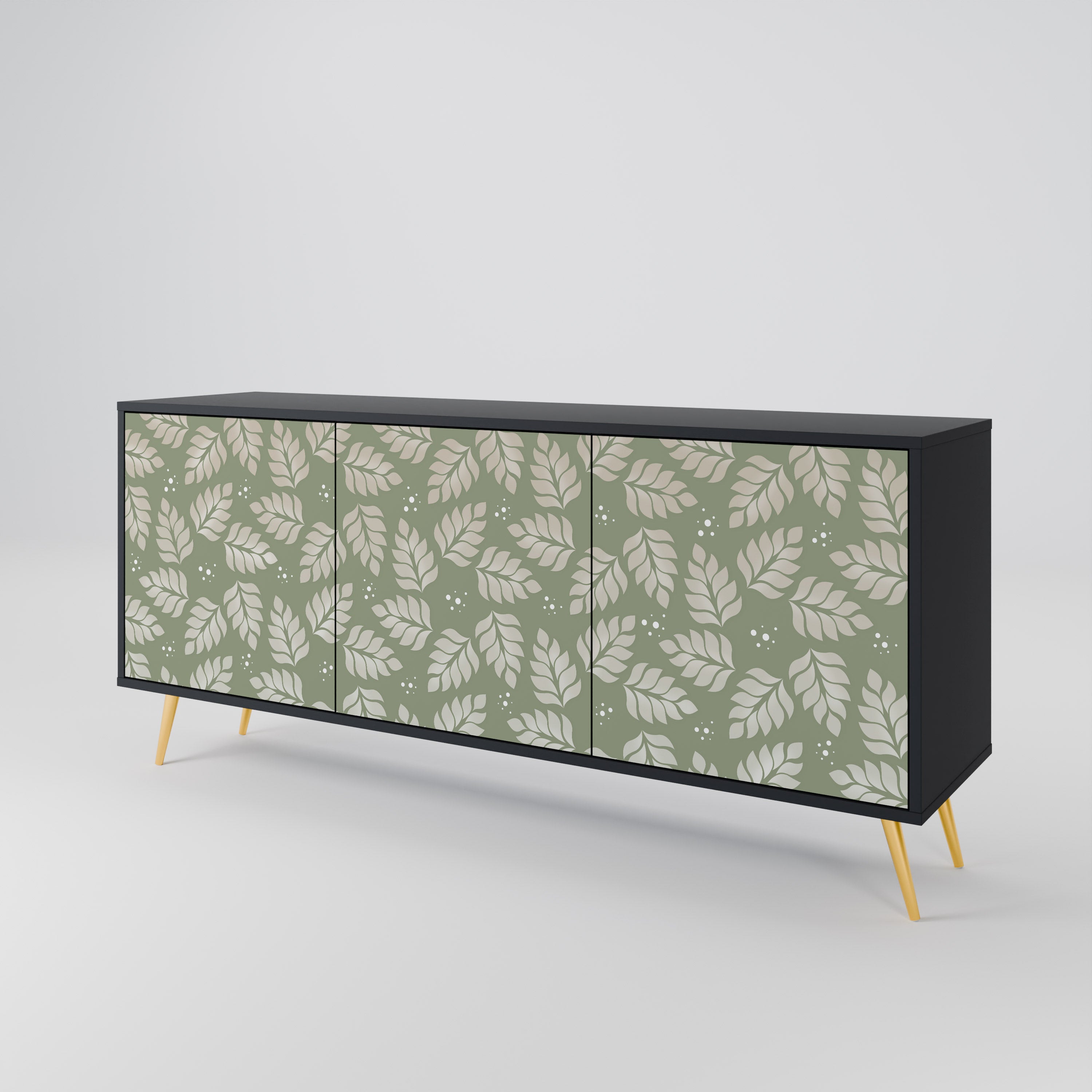 LEAVES ON GREEN 3-Door Sideboard