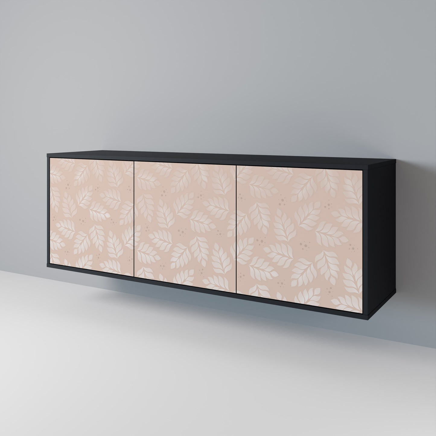 LEAVES ON BEIGE 3-Door Sideboard
