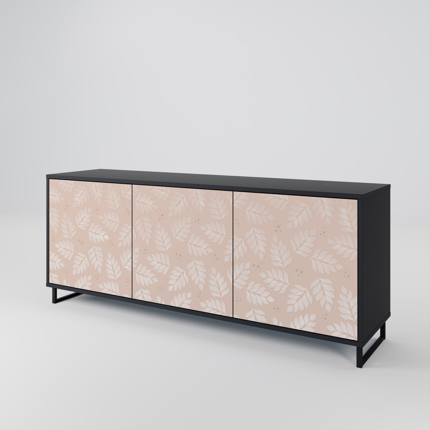 LEAVES ON BEIGE 3-Door Sideboard