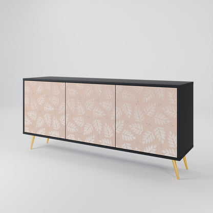 LEAVES ON BEIGE 3-Door Sideboard