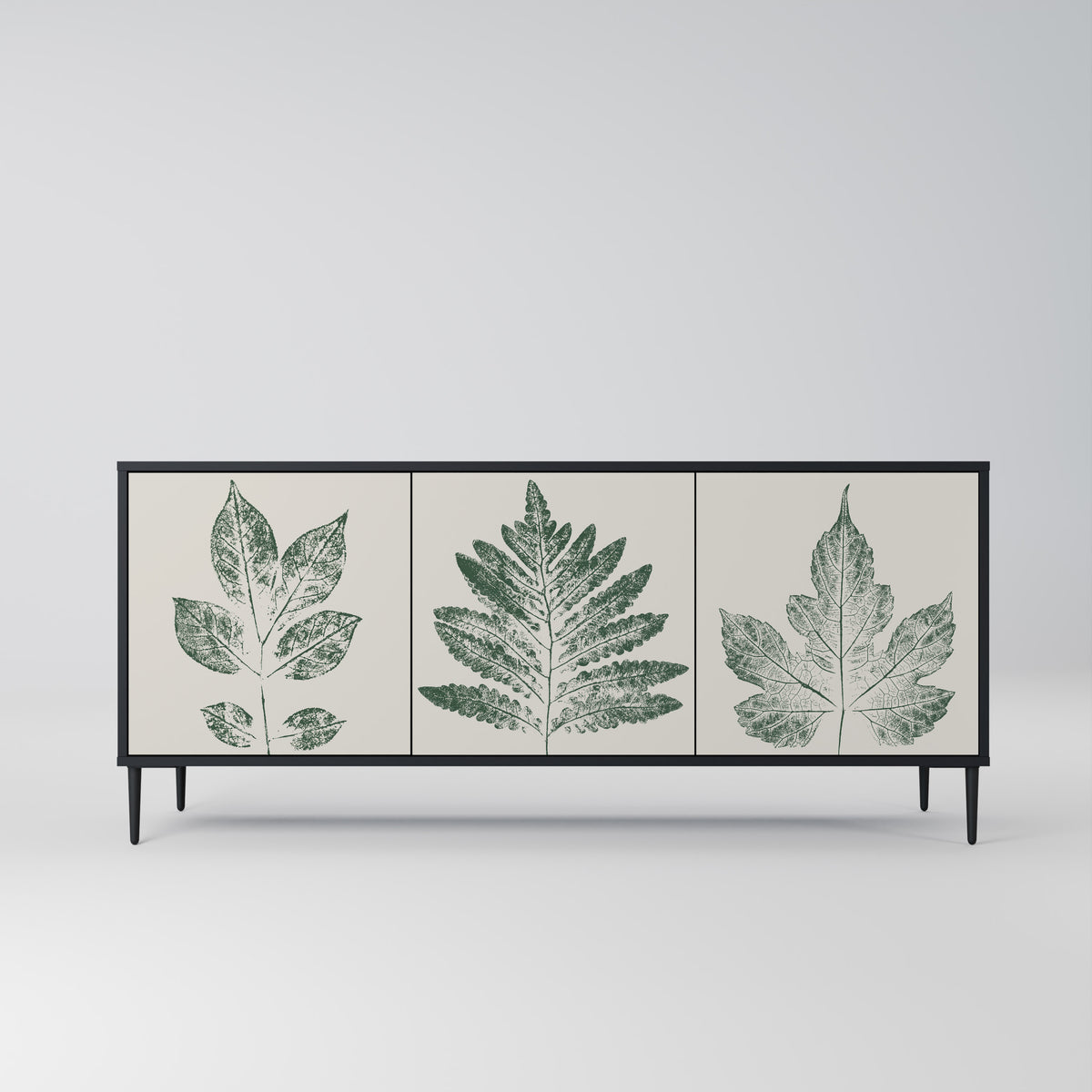 GREEN LEAFY STAMPS 3-Door Sideboard