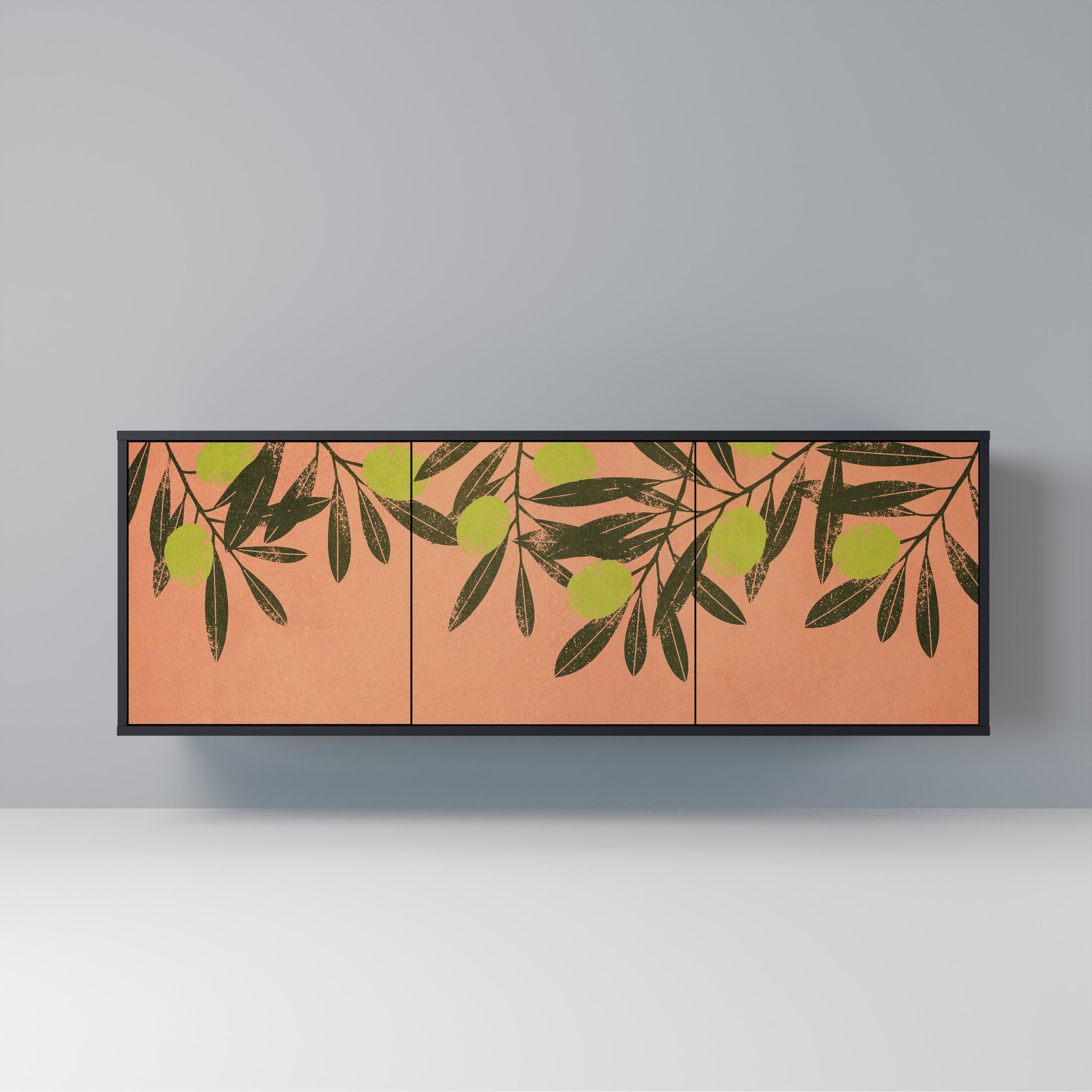 Buffet 3 portes JUICY OLIVES finition noire