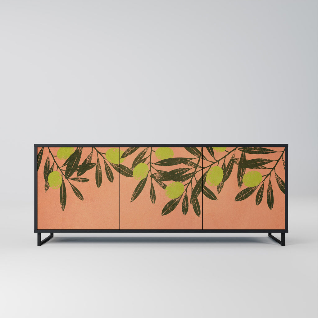 Buffet 3 portes JUICY OLIVES finition noire