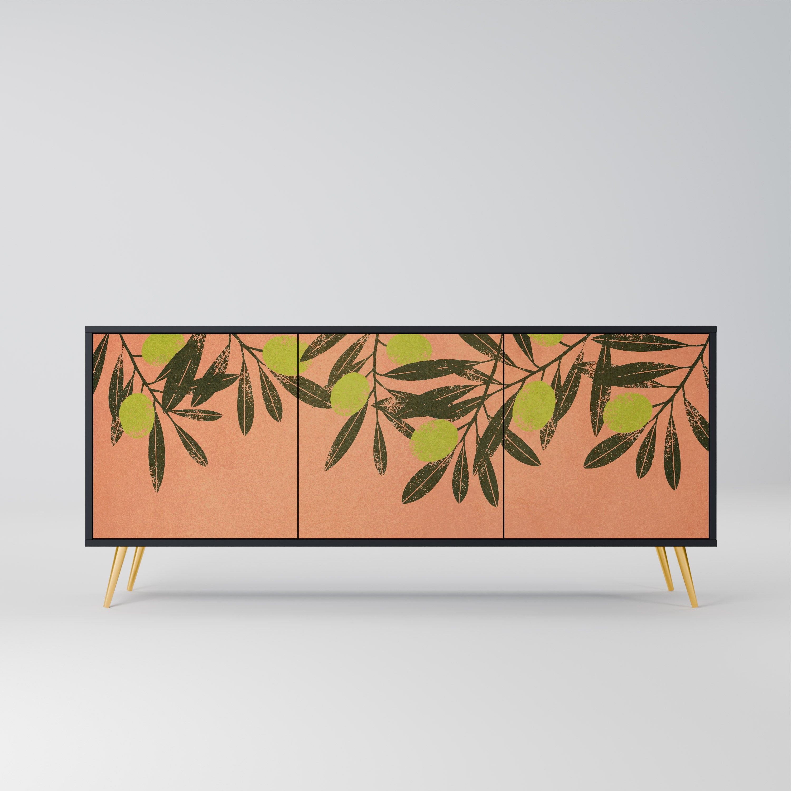 Buffet 3 portes JUICY OLIVES finition noire