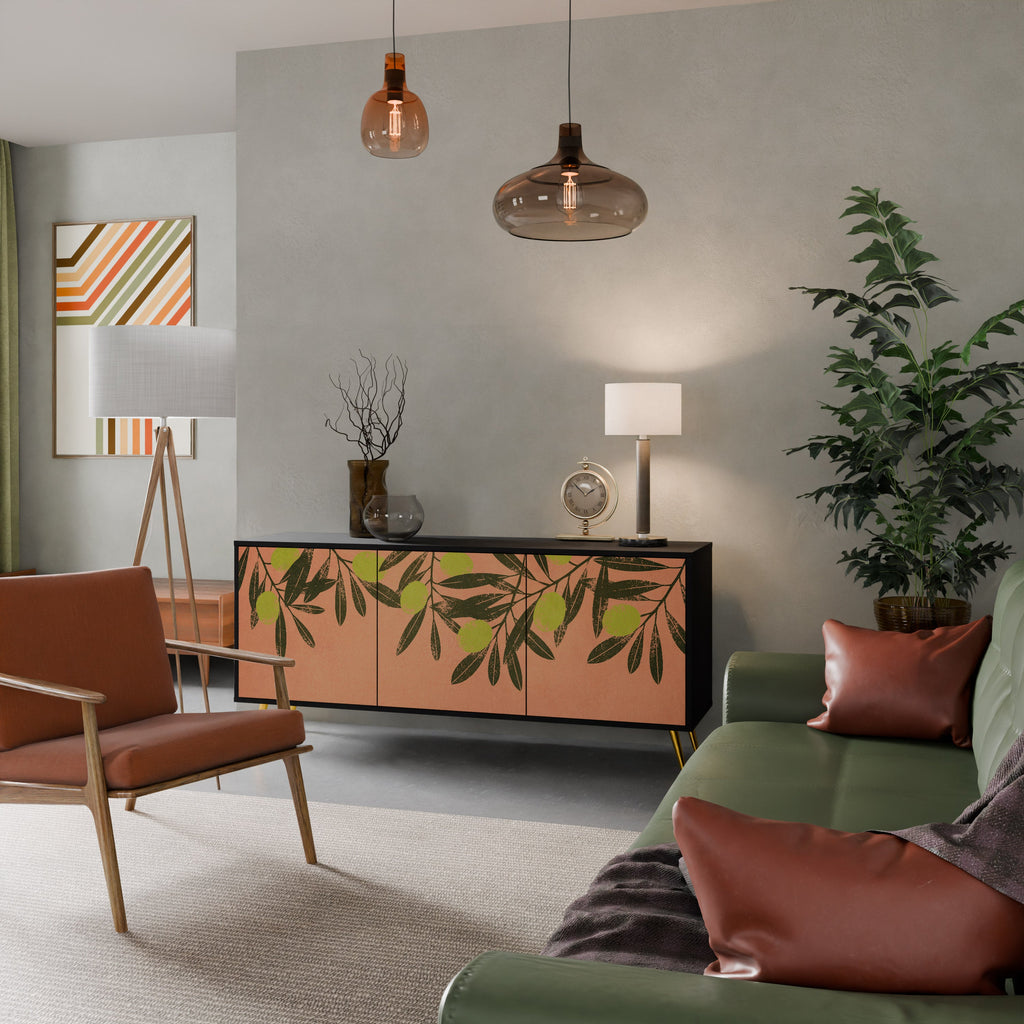 Buffet 3 portes JUICY OLIVES finition noire