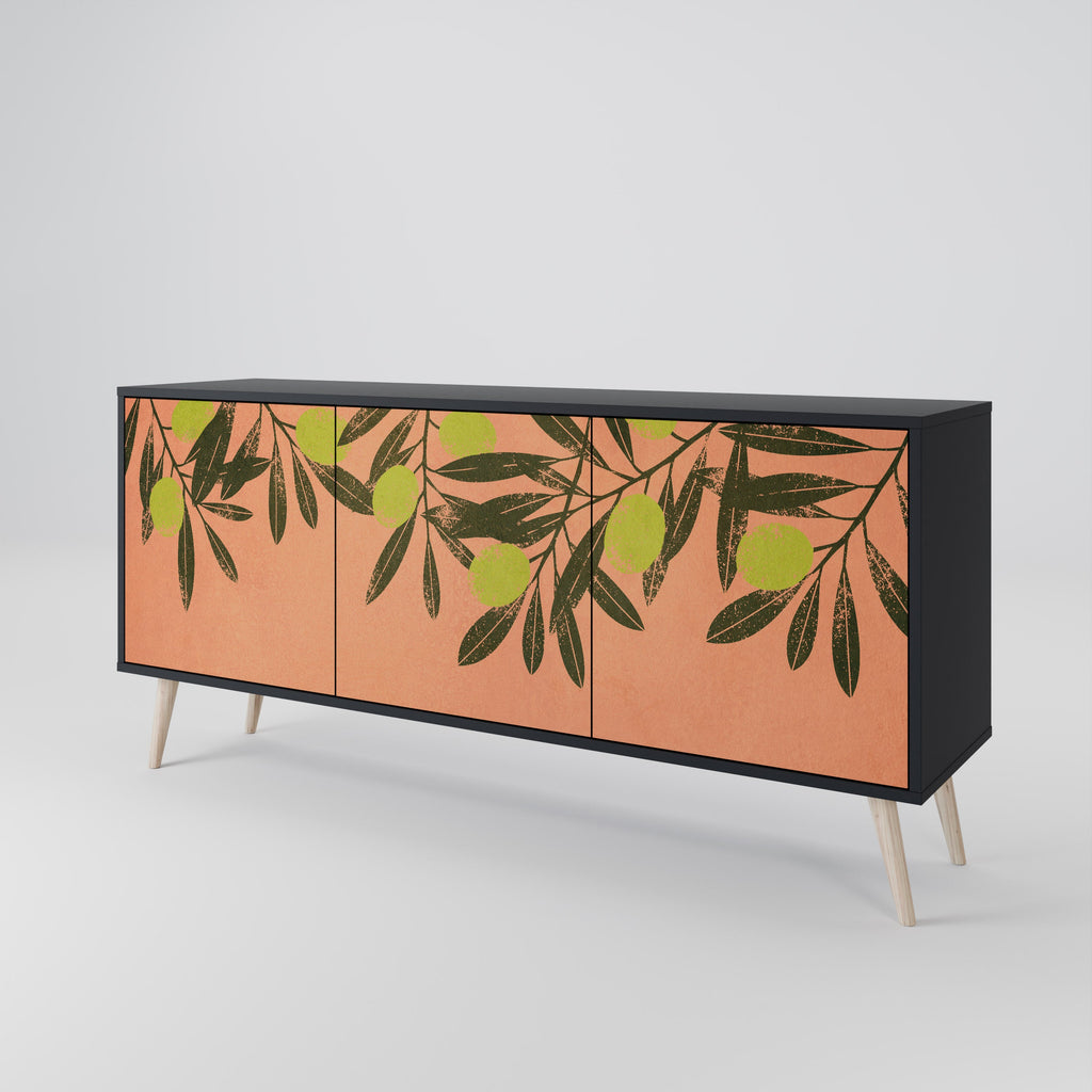 Buffet 3 portes JUICY OLIVES finition noire