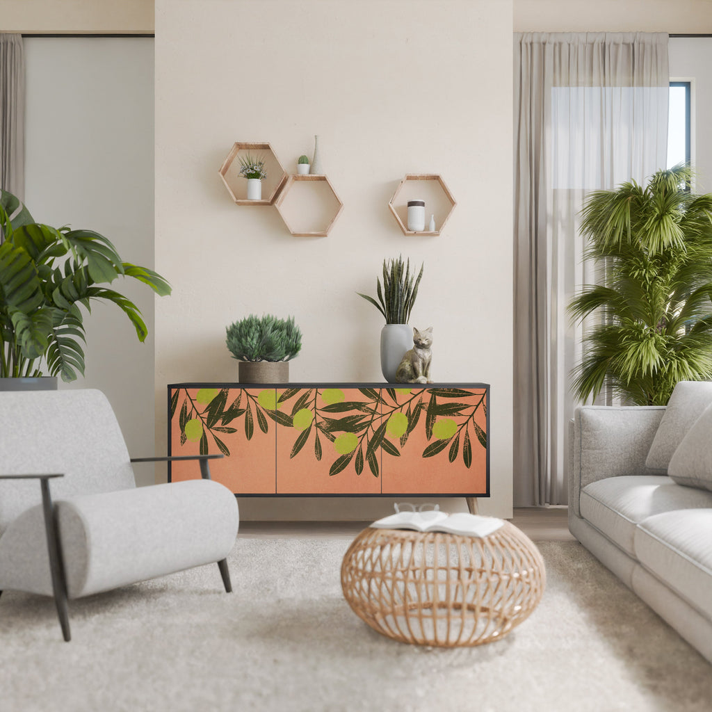 Buffet 3 portes JUICY OLIVES finition noire