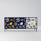 CITRUS BLACK AND WHITE 3-Door Sideboard
