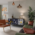 CITRUS BLACK AND WHITE 3-Door Sideboard