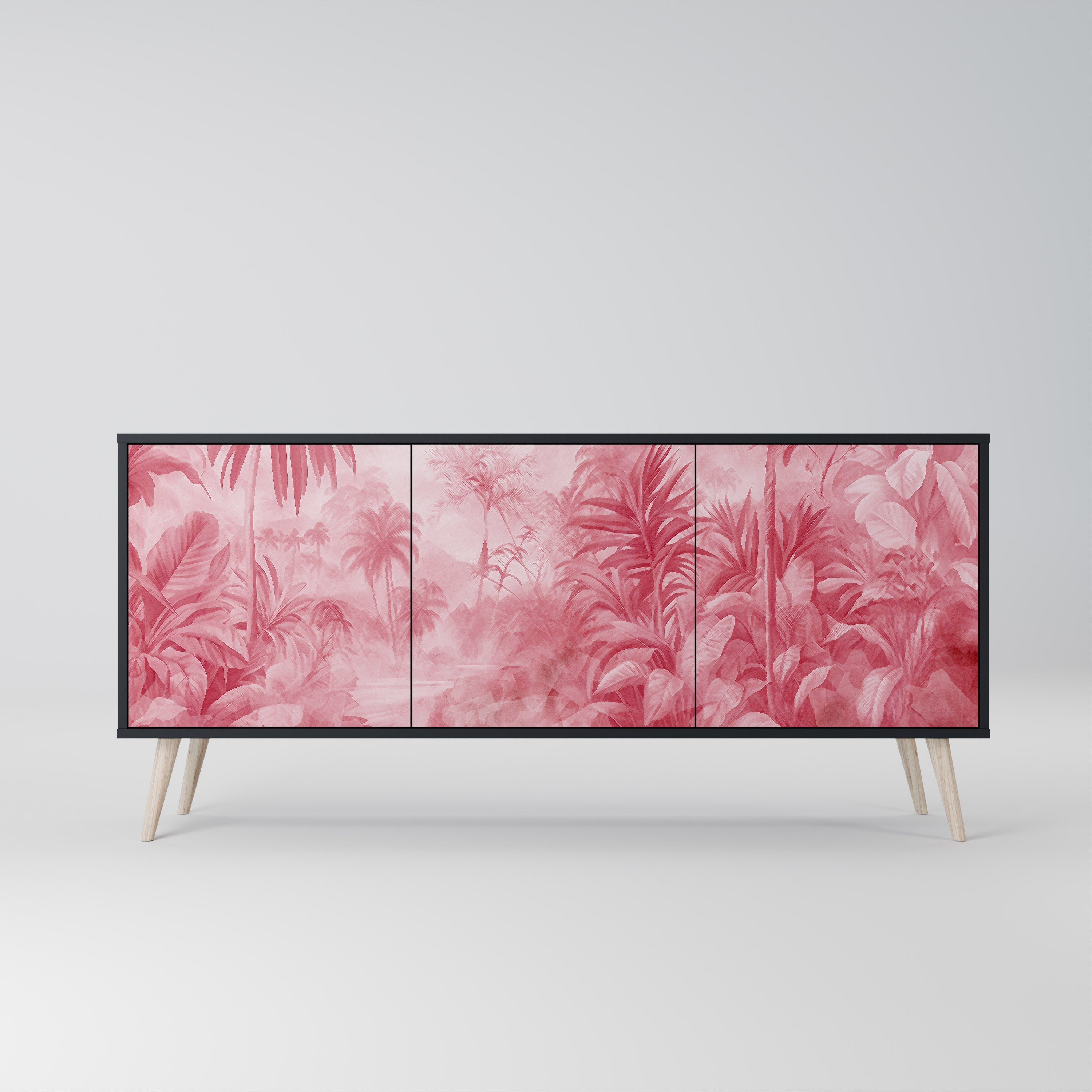 Buffet 3 portes SWEET TROPICS finition noire