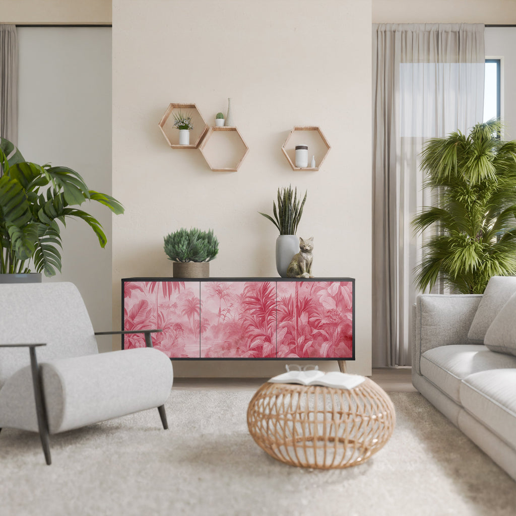 Buffet 3 portes SWEET TROPICS finition noire