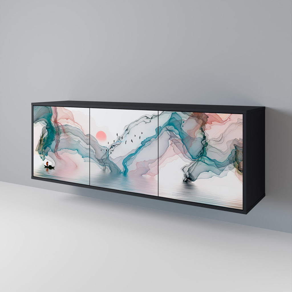 Buffet 3 portes VELVET CROSSING finition noire