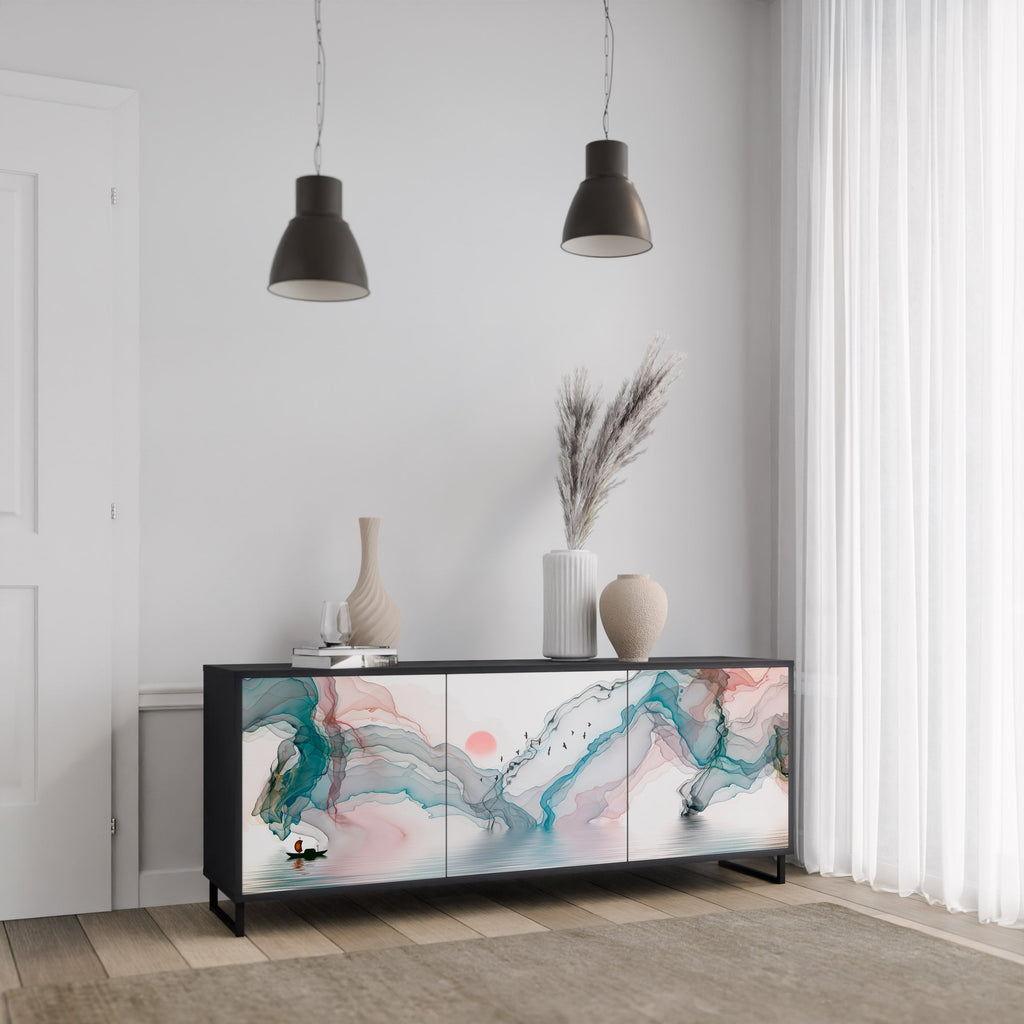 Buffet 3 portes VELVET CROSSING finition noire