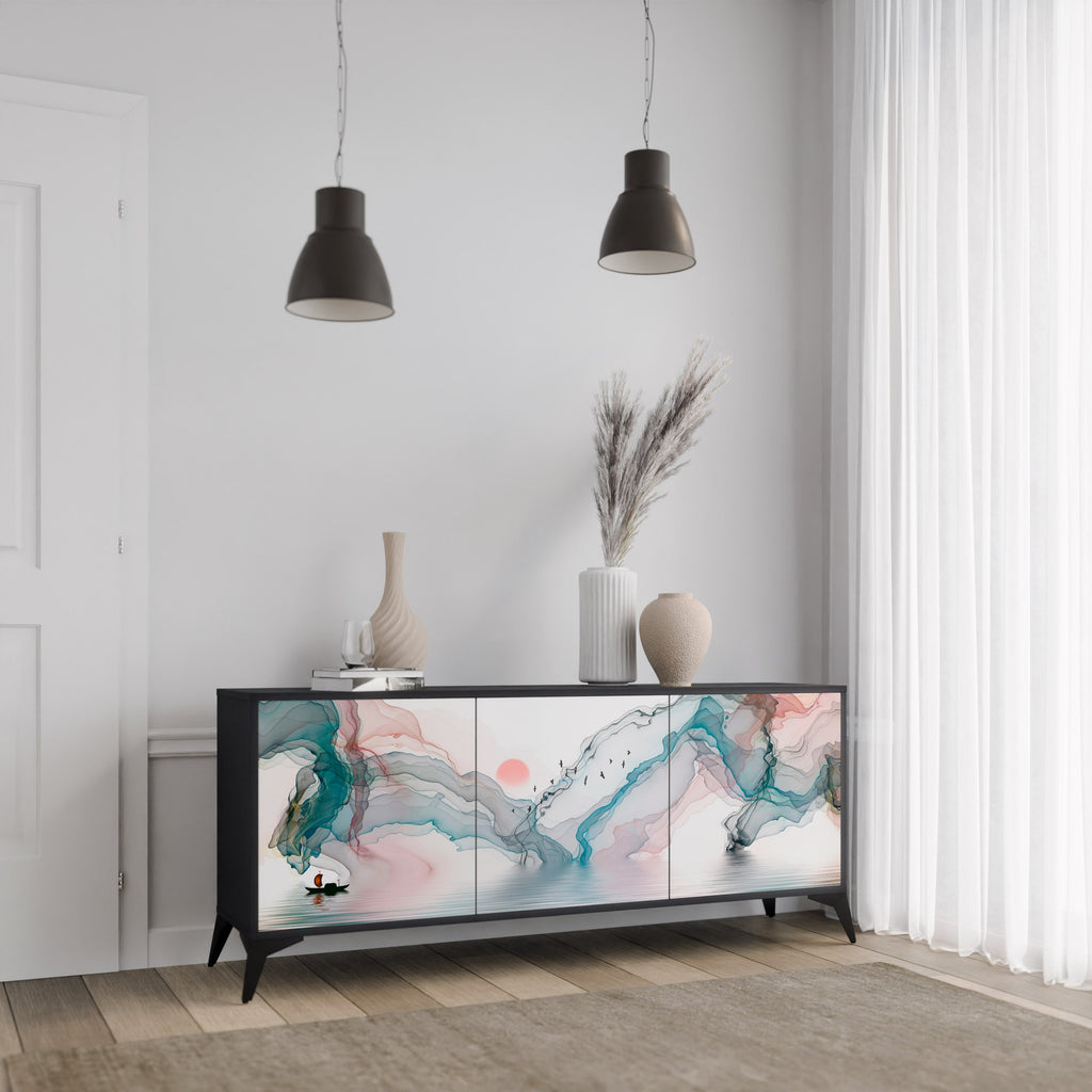 Buffet 3 portes VELVET CROSSING finition noire