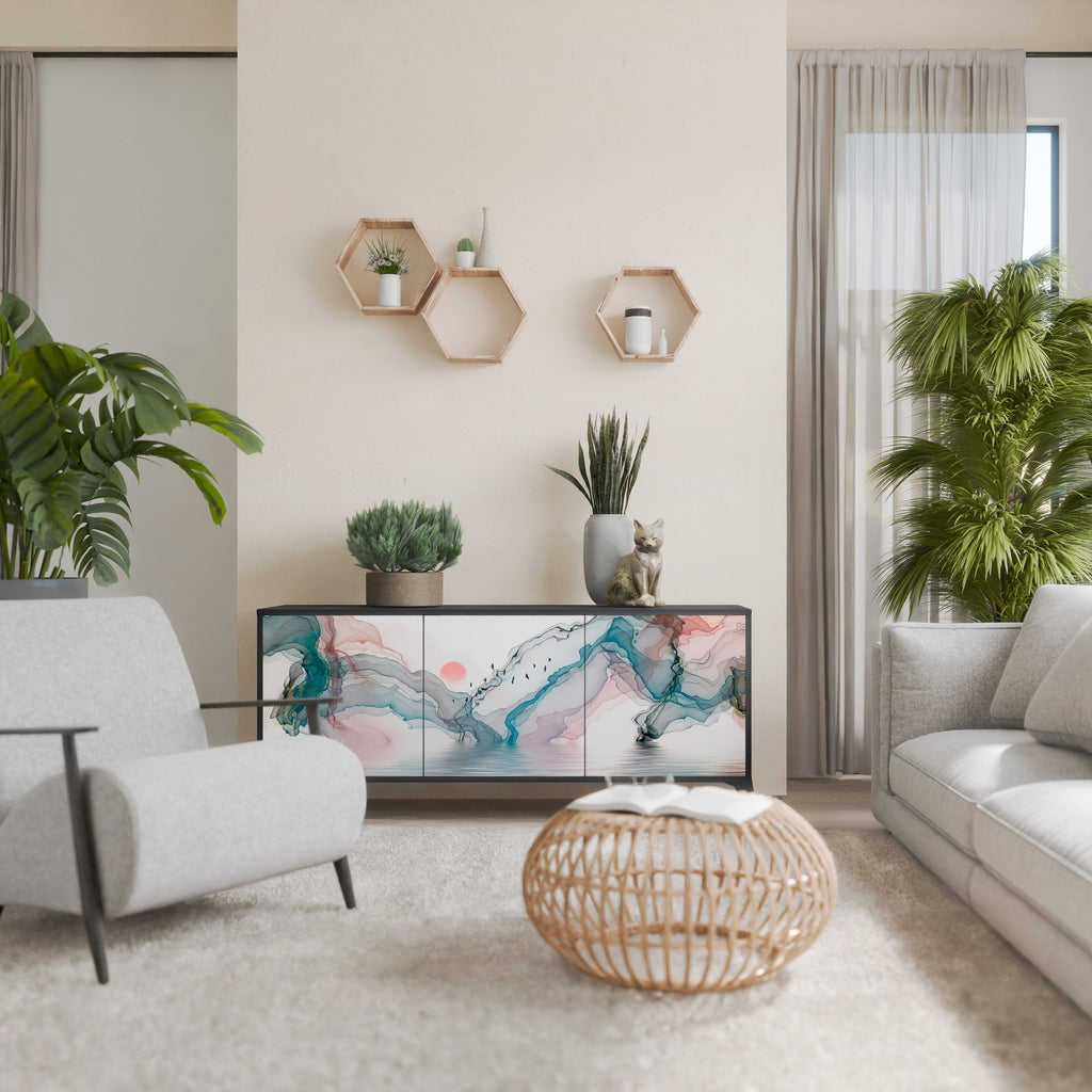 Buffet 3 portes VELVET CROSSING finition noire