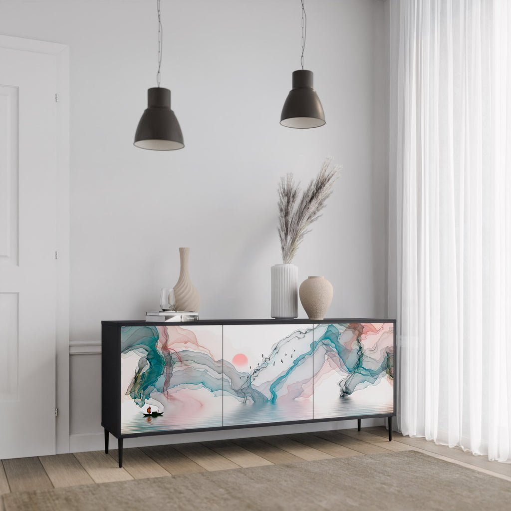 Buffet 3 portes VELVET CROSSING finition noire