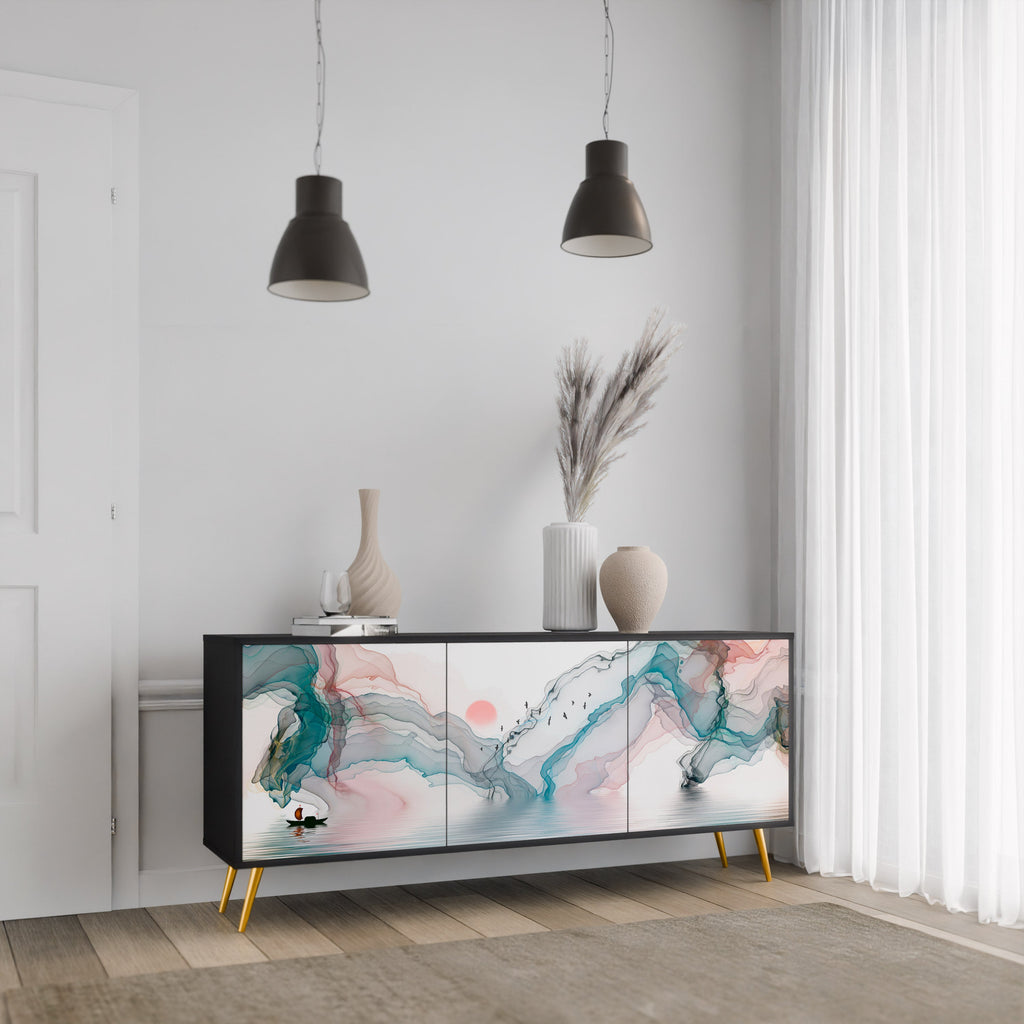 Buffet 3 portes VELVET CROSSING finition noire