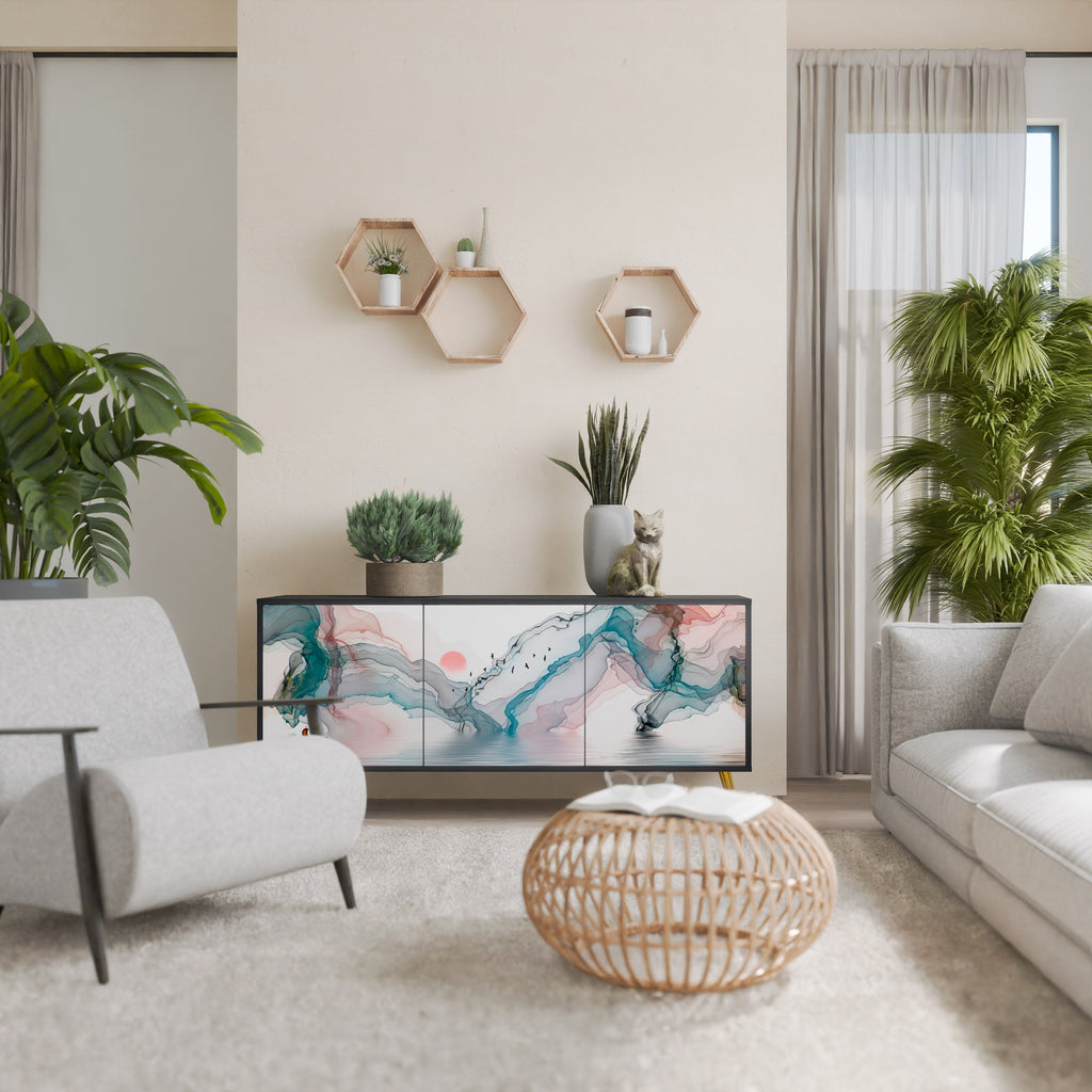 Buffet 3 portes VELVET CROSSING finition noire