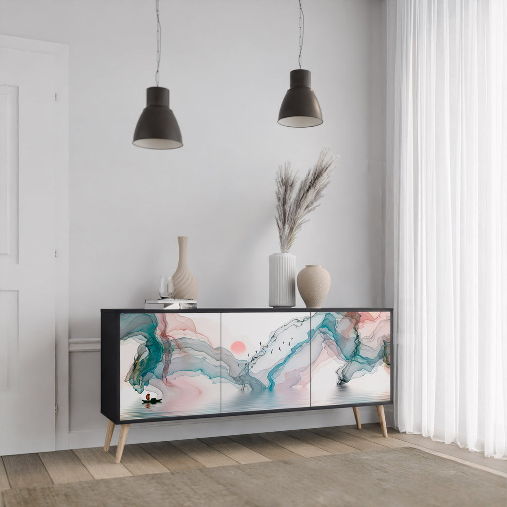 Buffet 3 portes VELVET CROSSING finition noire