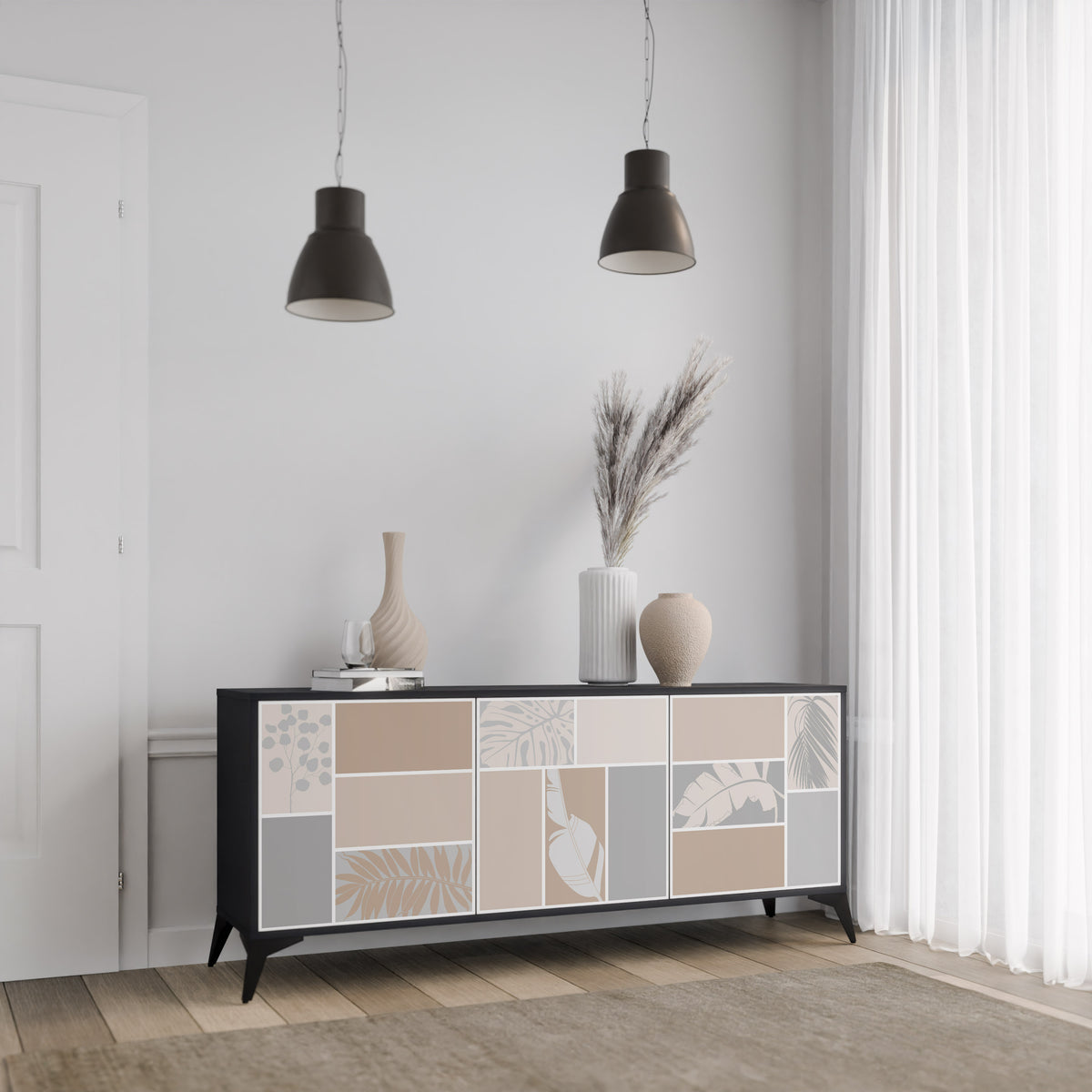 TROPICAL SHAPES 3-Door Sideboard