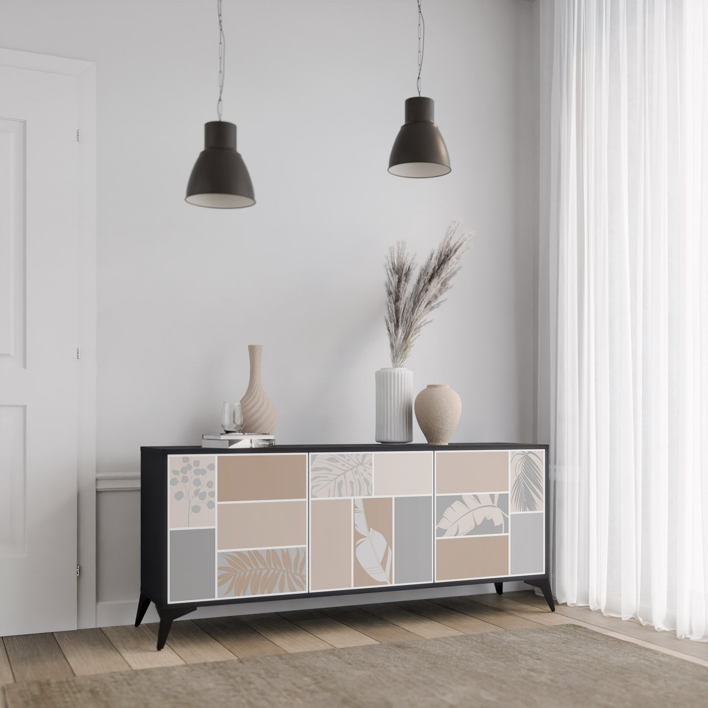 TROPICAL SHAPES 3-Door Sideboard