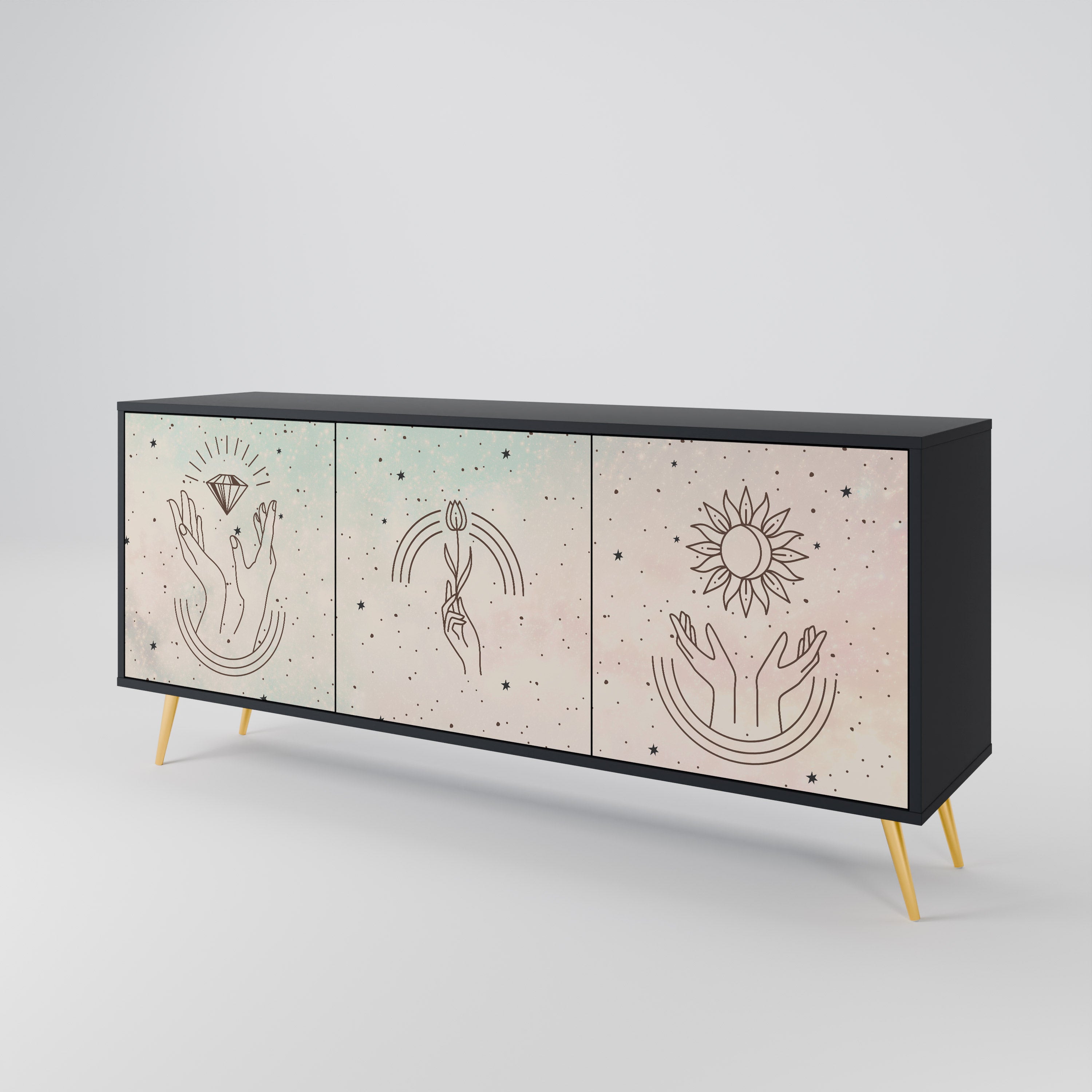 DELICATE BEAUTY 3-Door Sideboard