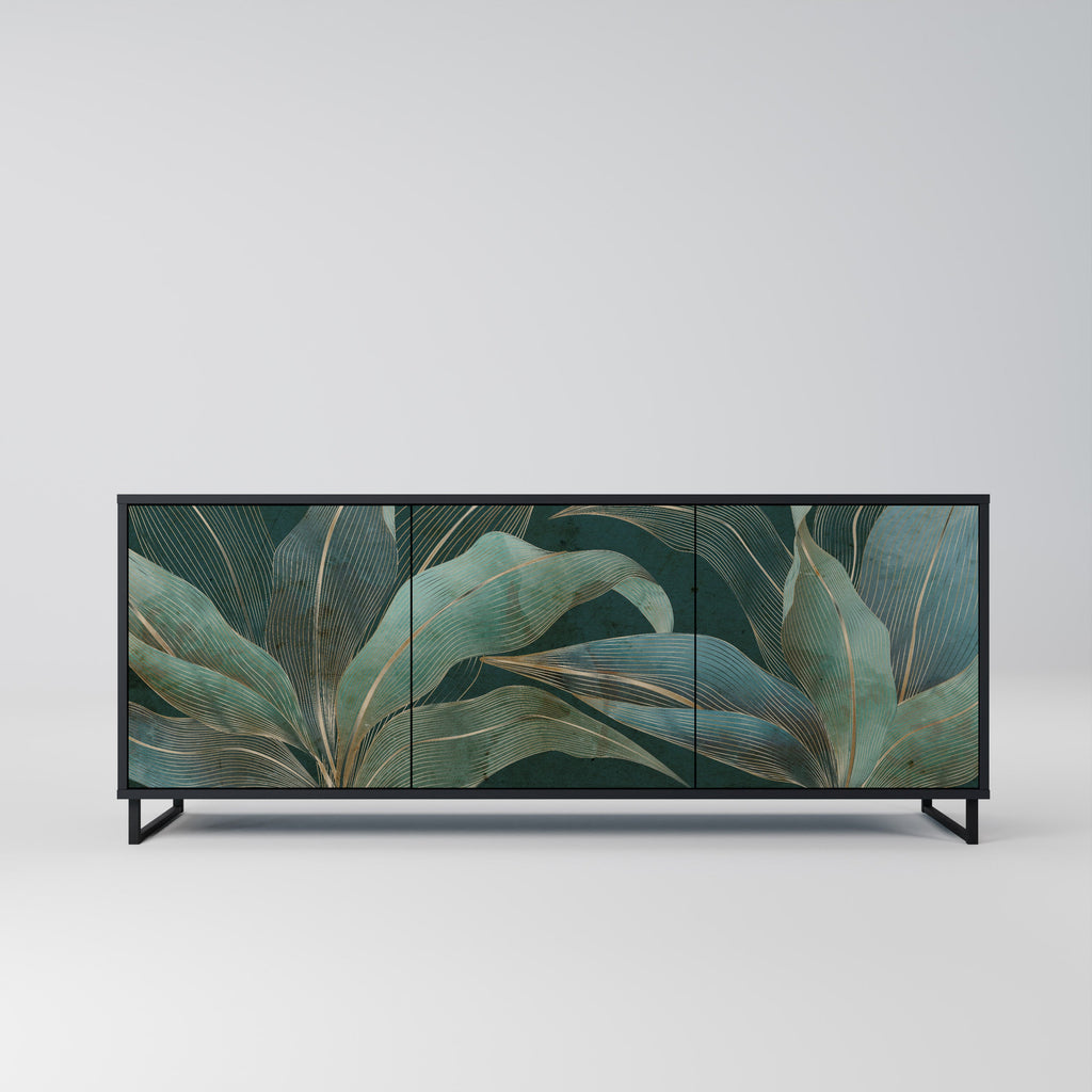 Buffet 3 portes ROYAL GREEN finition noire