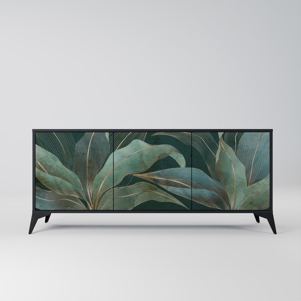 Buffet 3 portes ROYAL GREEN finition noire