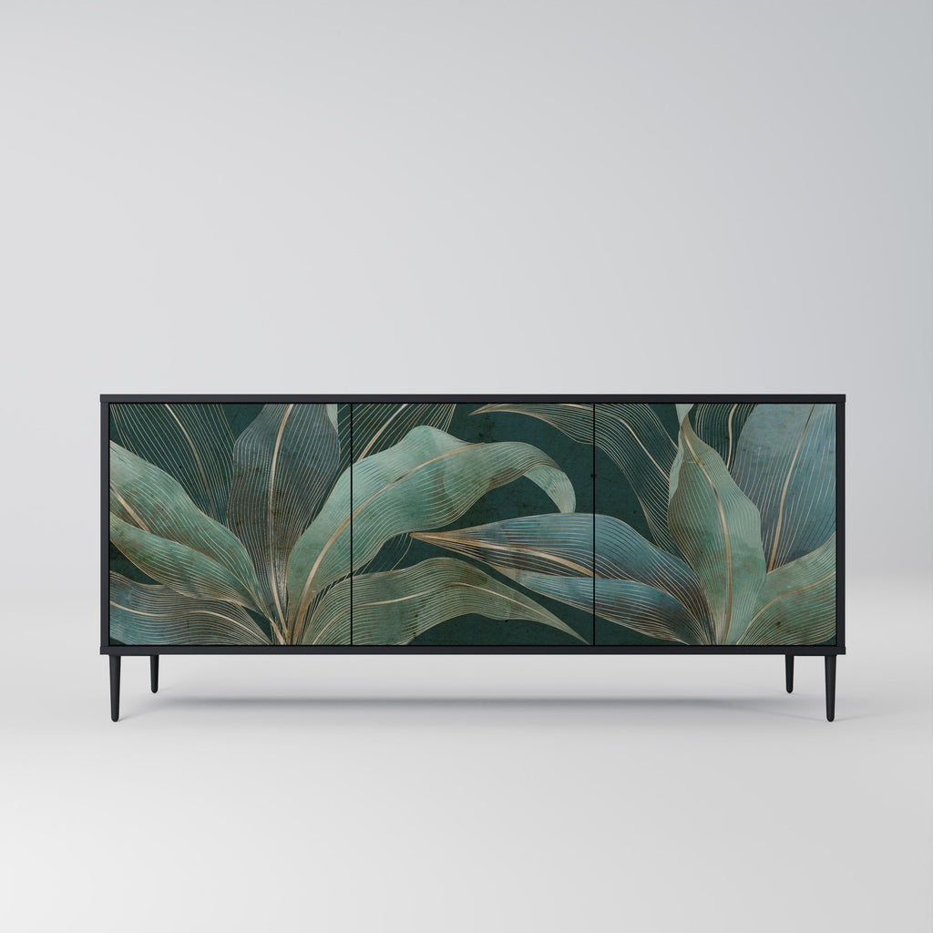 Buffet 3 portes ROYAL GREEN finition noire