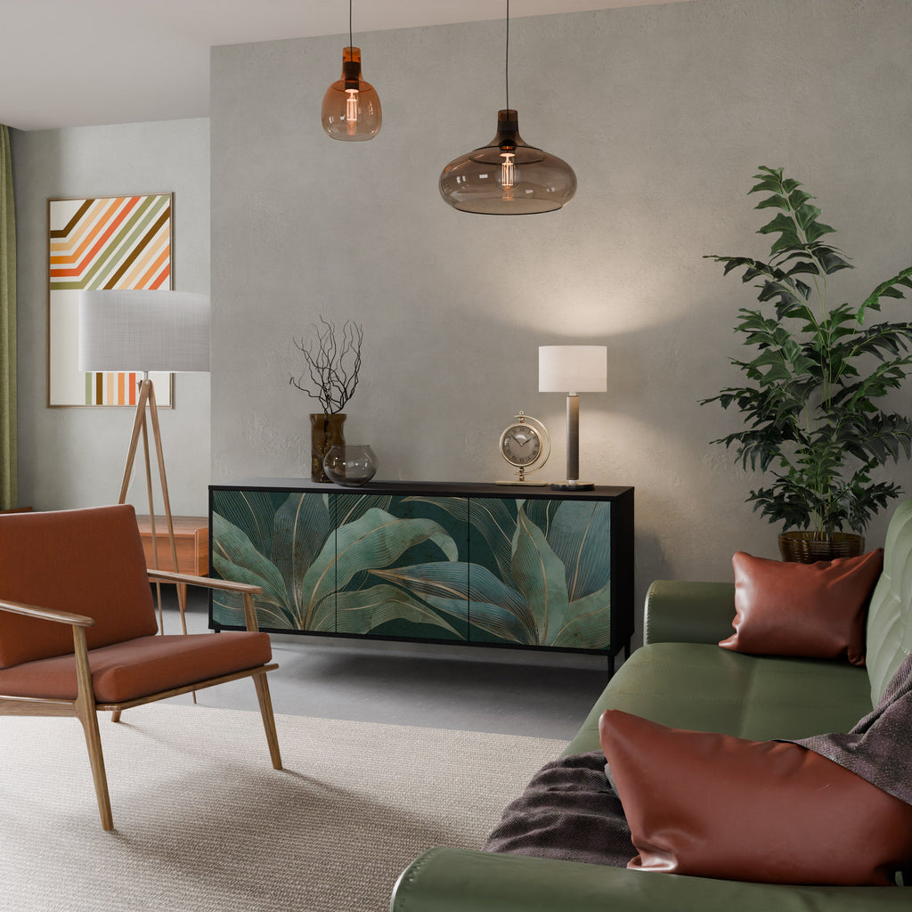 Buffet 3 portes ROYAL GREEN finition noire