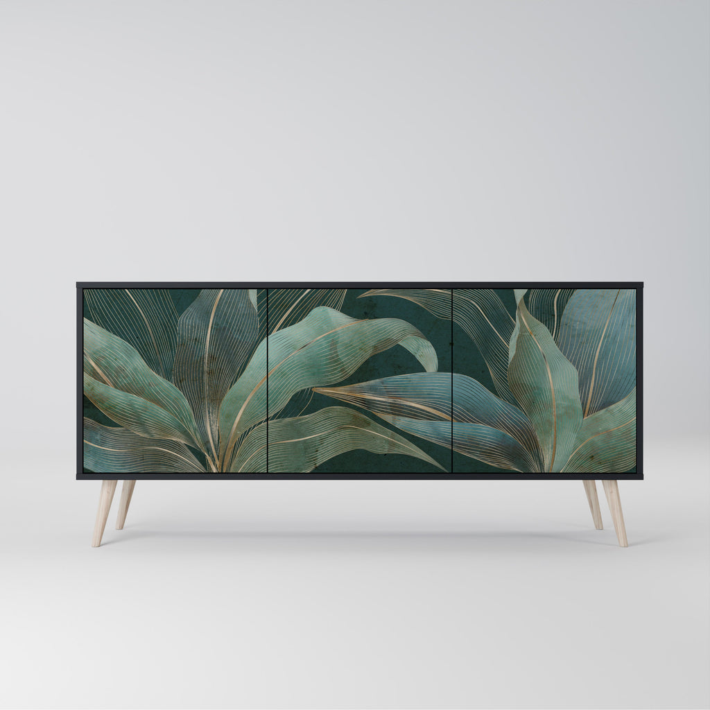 Buffet 3 portes ROYAL GREEN finition noire