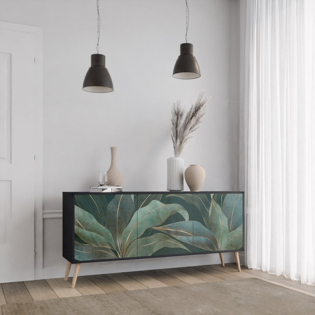 Buffet 3 portes ROYAL GREEN finition noire