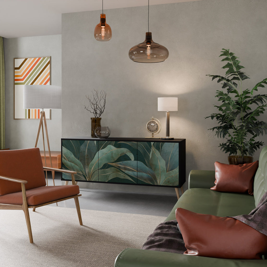 Buffet 3 portes ROYAL GREEN finition noire