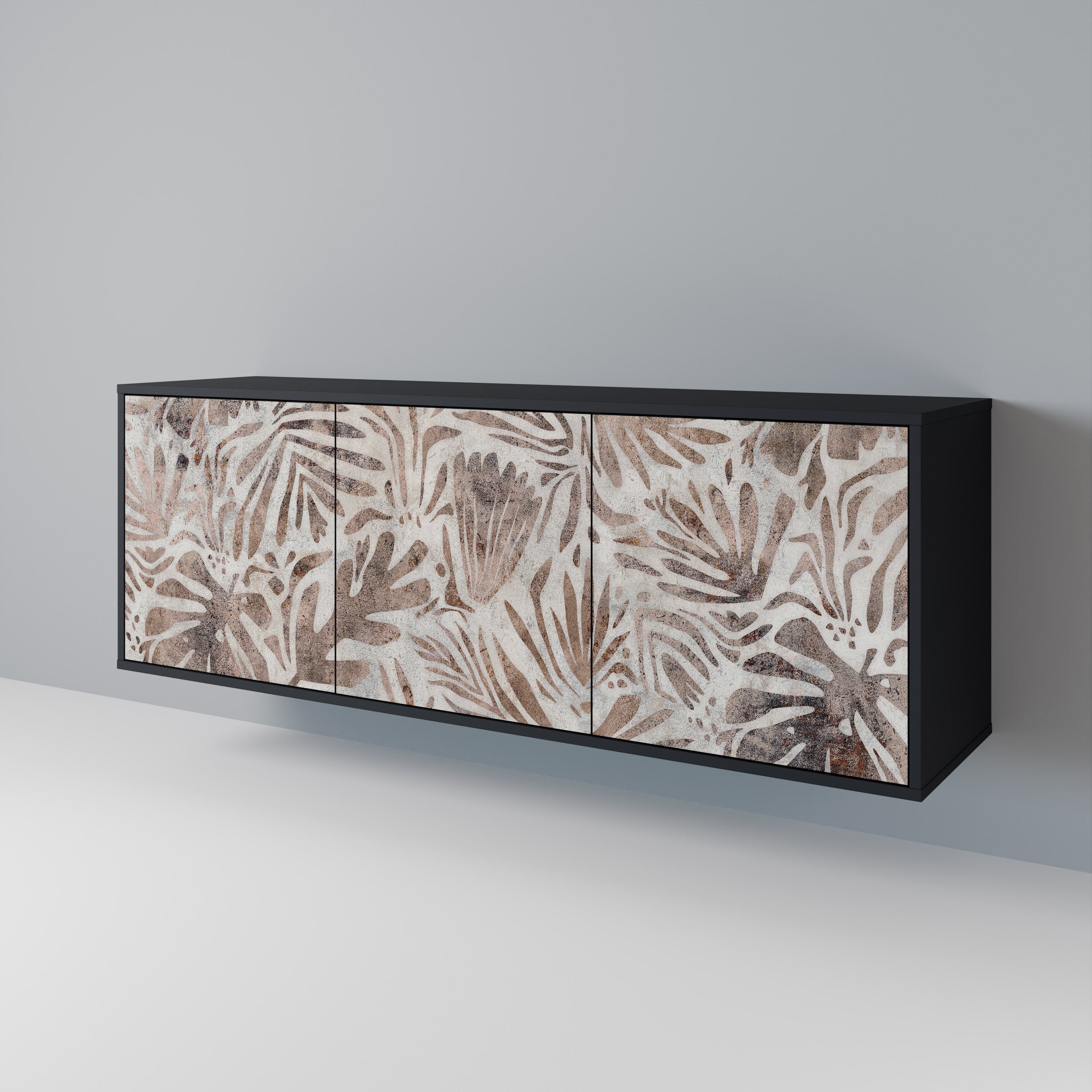 Buffet 3 portes PASSING TIME en finition noire