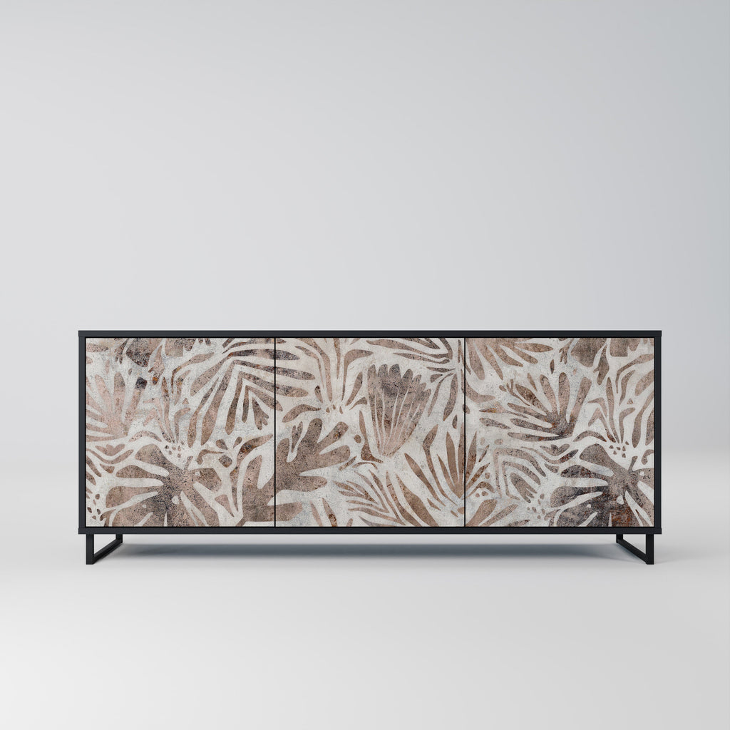 Buffet 3 portes PASSING TIME en finition noire